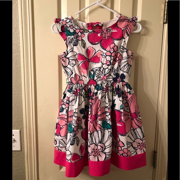 Gymboree Pink Floral Dress Girls Size 10.